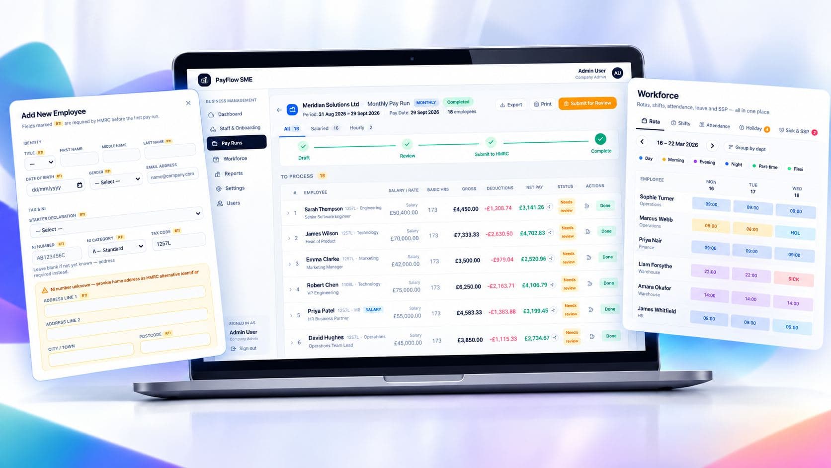 Payflow project screenshot