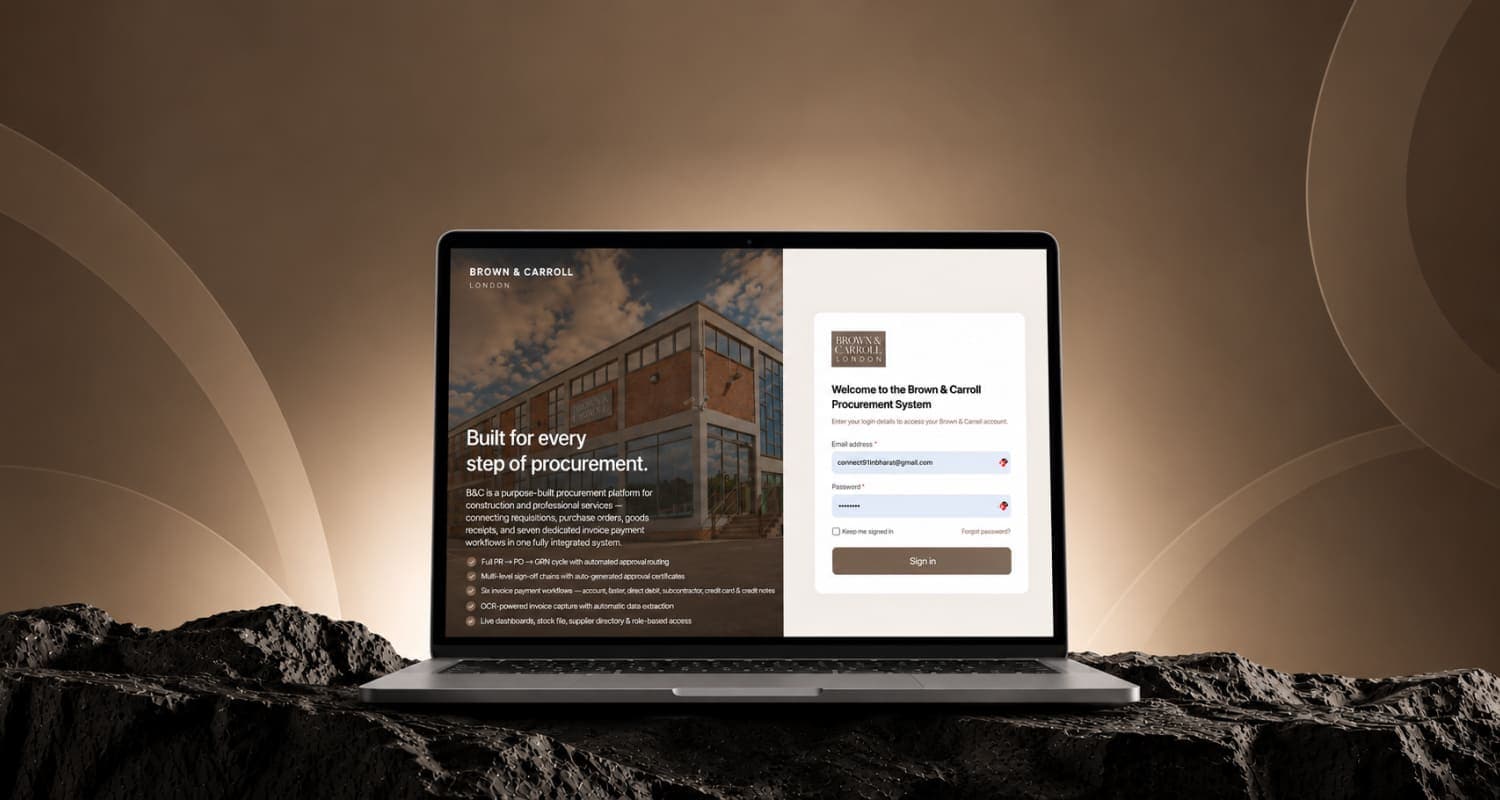 Brown & Carroll project screenshot